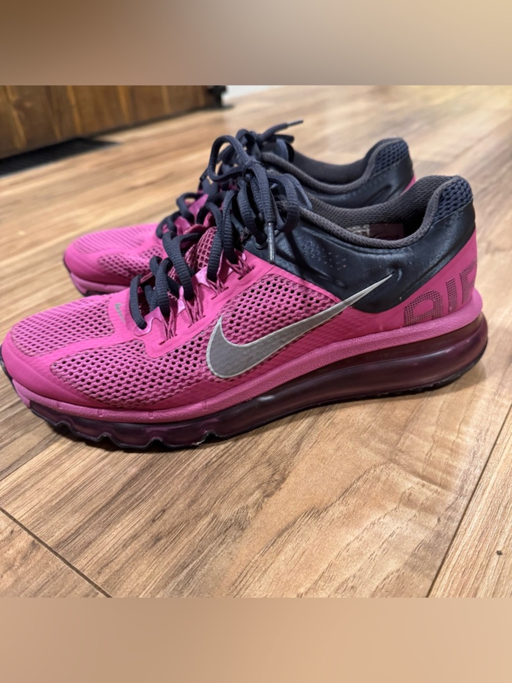 Nike Air Max Shoes Club Pink 2013 Running Mesh Sneakers W Sz 8.5 555363-603